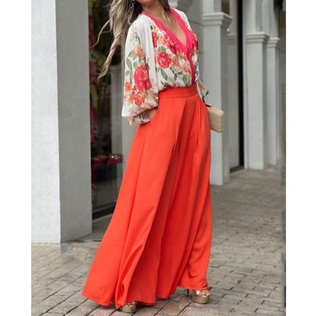 Women's Fashion Plus Size Long Sleeve Top Suit - Jo-Bolt-Store