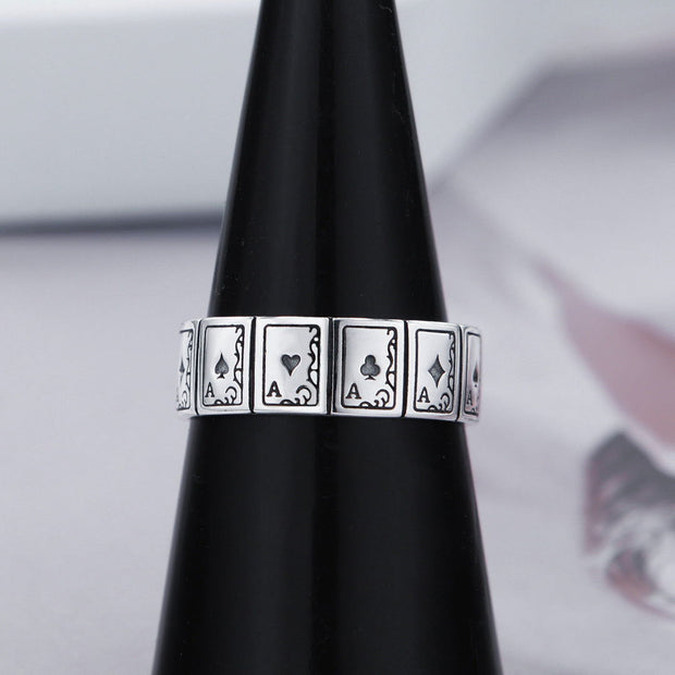 Women's Retro Playing Card A Ring - Jo-Bolt-Store
