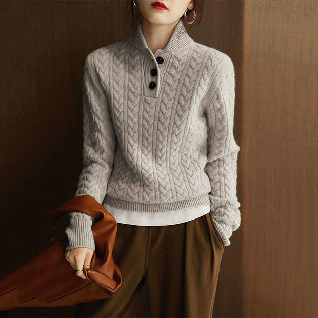 Women's Thickening Stand Collar Bottoming Sweater - Jo-Bolt-Store