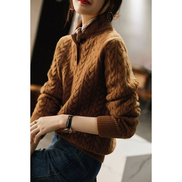 Women's Thickening Stand Collar Bottoming Sweater - Jo-Bolt-Store