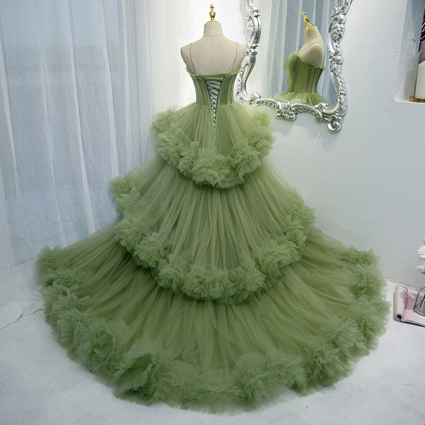 The Tiered Tulle Maxi Gown