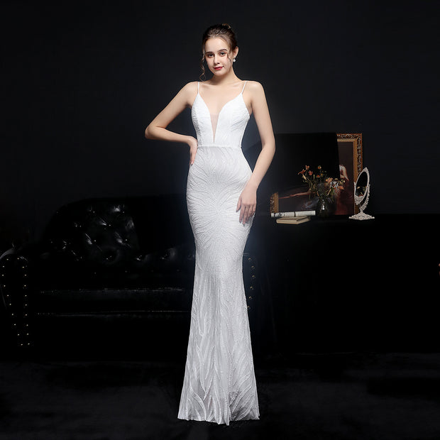 The Sequin Fishtail Maxi Dress
