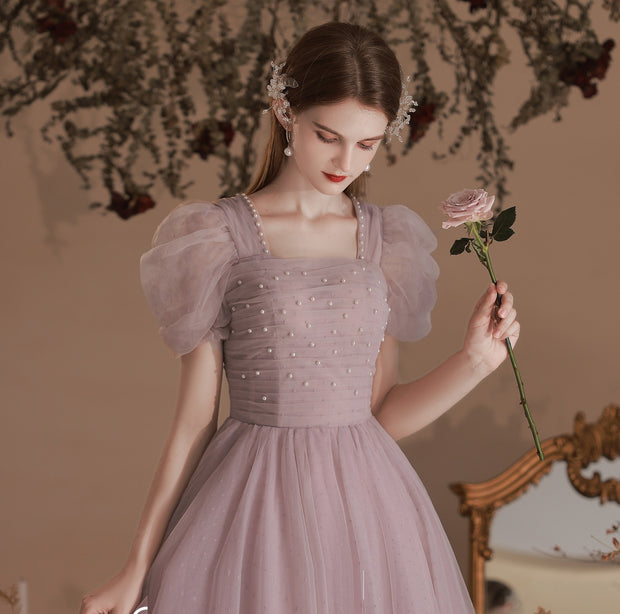 The Pearl Embellished Tulle Dress