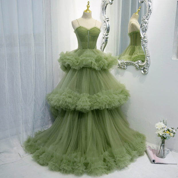 The Tiered Tulle Maxi Gown