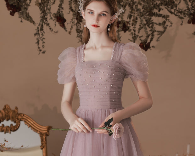 The Pearl Embellished Tulle Dress