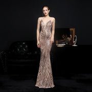 The Sequin Fishtail Maxi Dress