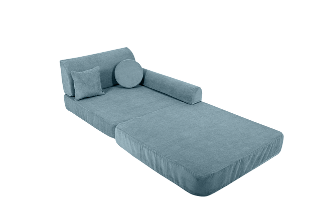Large Modular Sofa for Kids - Slimcord Corduroy Turquise