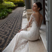 Lace Mermaid Wedding Gown