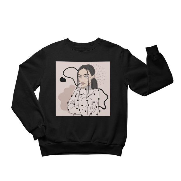 Unisex Crewneck Sweatshirt with Illustration - Abstract