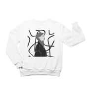 Unisex Crewneck Sweatshirt with Illustration - Free Falling