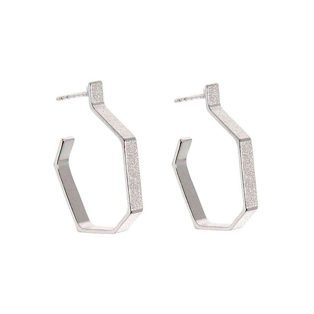 Hoops Silver Earrings
