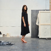 Linen Speedwell Dress - Black