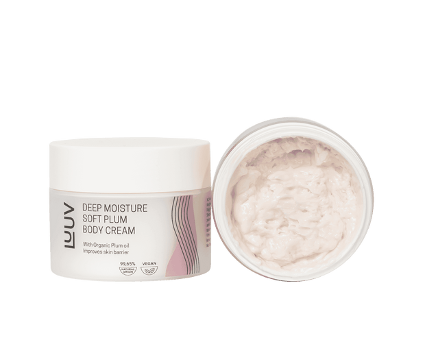 Natural Deeply Moisturizing Body Cream with Plum Oil, 200ml