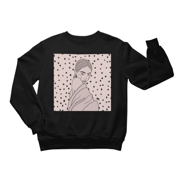 Unisex Crewneck Sweatshirt with Illustration - Maddy