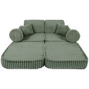 Medium Modular Sofa for Kids - Churros Sage Green