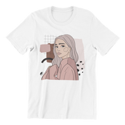 Unisex Organic Cotton T-shirt with Illustration - Whisperer