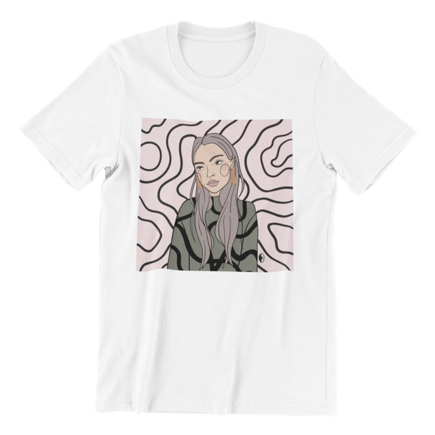 Unisex Organic Cotton T-shirt with Illustration - Decision