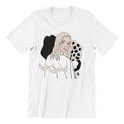 Unisex Organic Cotton T-shirt with Illustration - Intention B&W