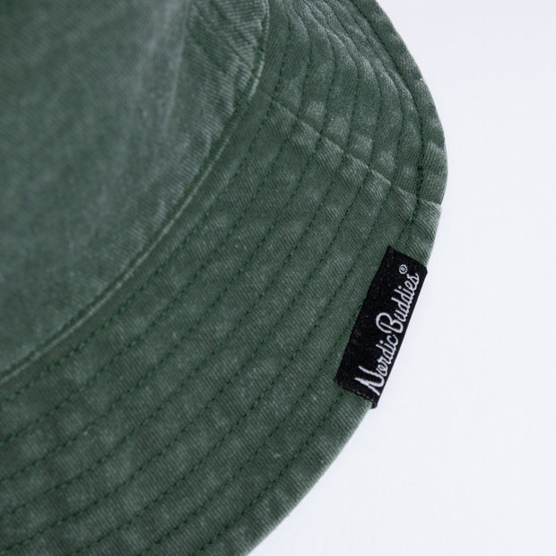 Moomin Classics Washed Denim Bucket Hat - Green