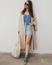 Bamboo Kimono for Women - Sand