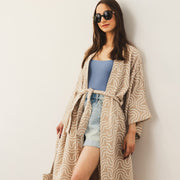 Bamboo Kimono for Women - Sand