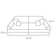 Large Modular Sofa for Kids - Premium Boucle, Fresh Mint