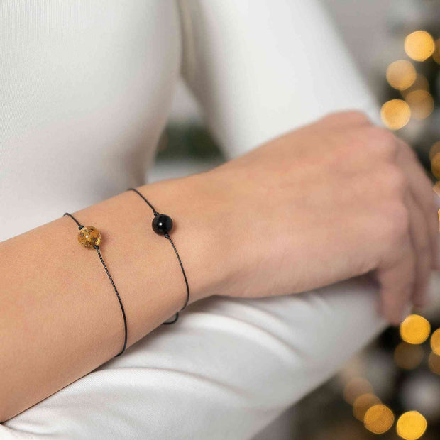 Lucky Charm Amber Bracelet Dark Cherry
