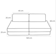 Small Modular Sofa for Kids - Churros Pink