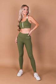 Sports Bra 'Olive Green'