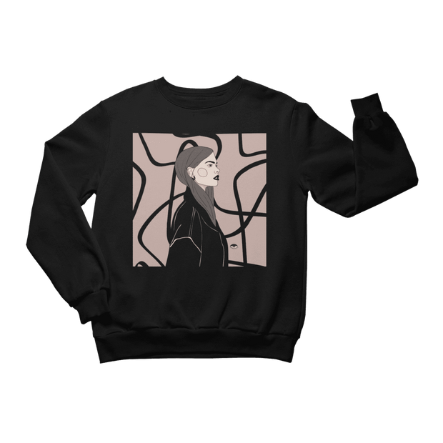 Unisex Crewneck Sweatshirt with Illustration - Strange