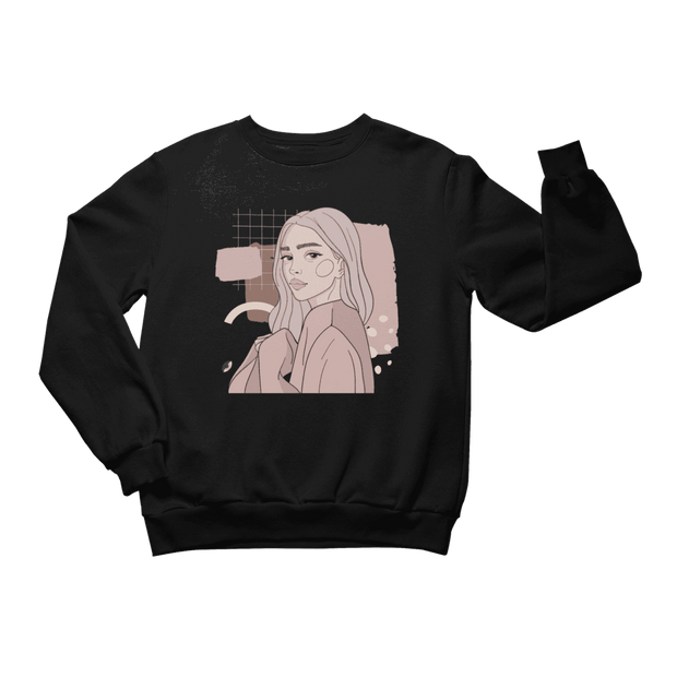 Unisex Crewneck Sweatshirt with Illustration - Whisperer