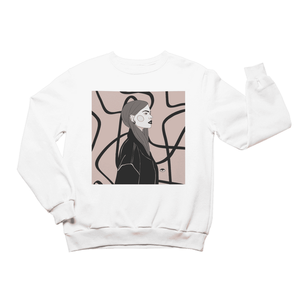 Unisex Crewneck Sweatshirt with Illustration - Strange